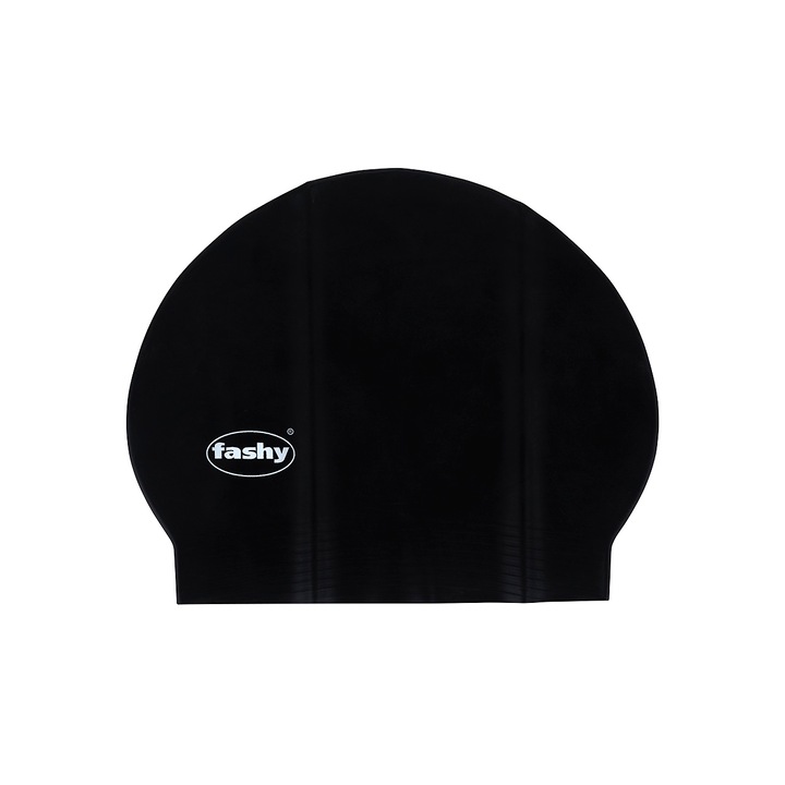 Casca de inot sport, FashyGmbH, Latex, Adulti, Negru
