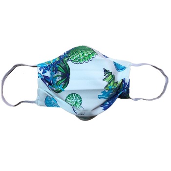 Set 5 bucati masti de protectie fata Dress To Impress, reutilizabile, doua straturi, trei pliuri, doua fete, alb marin Set 5 bucati masti de protectie fata Dress To Impress, reutilizabile, doua straturi, trei pliuri, doua fete, alb marin