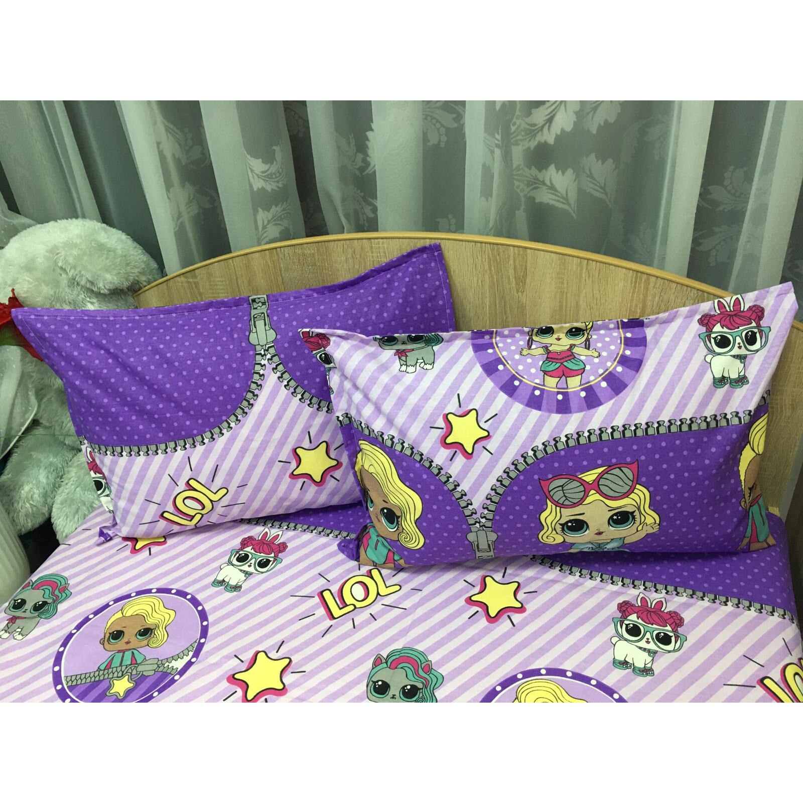 Set doua huse perna din bumbac neted, 50X70cm by Liz Line - SP567