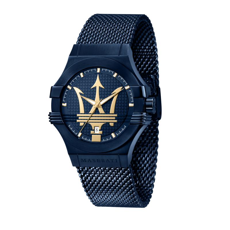 Ceas Maserati R8853108008, Potenza Blue Edition, carcasa 42 mm, inox