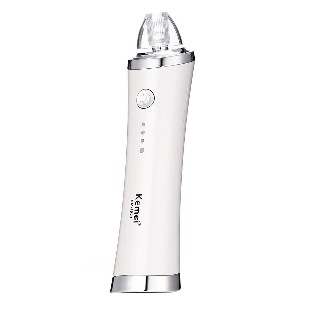 Aparat cu vacuum pentru puncte negre Pilot, 4 trepte de absorbtie, microdermabraziune, reincarcabil, alb