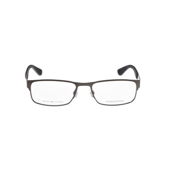 Ochelari de vedere barbati cu rama dreptunghiulara, cadru si rame din metal, gri inchis, TOMMY HILFIGER TH1523, cu lentile Bluecut cu Filtru de protectie calculator si lumina albastra Ochelari de vedere barbati cu rama dreptunghiulara, cadru si rame din metal, gri inchis, TOMMY HILFIGER TH1523, cu lentile Bluecut cu Filtru de protectie calculator si lumina albastra