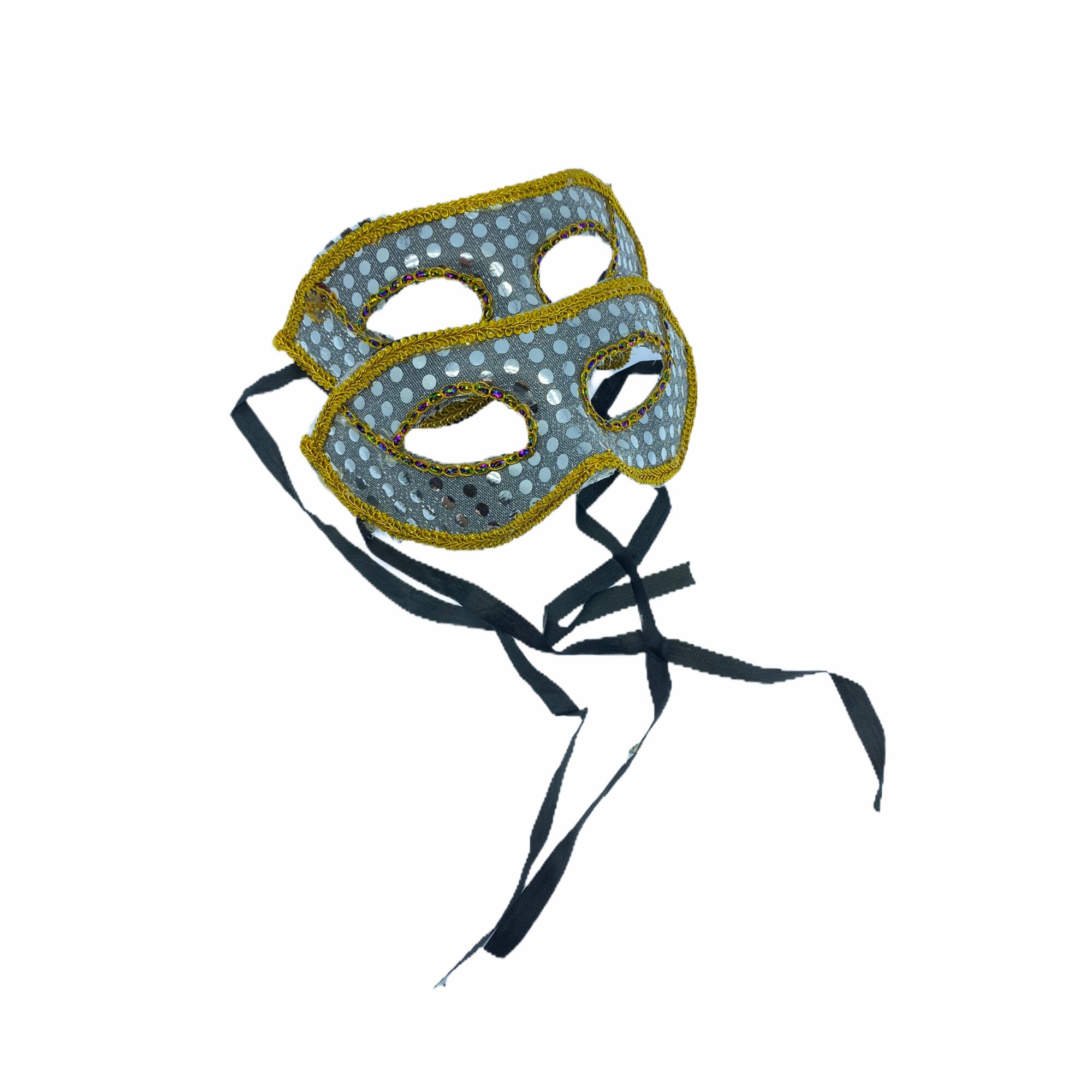 Set 2 masti carnaval Atelier, Argintiu