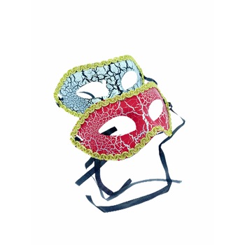 Set 2 masti carnava Atelierl, Alb si Rosu Set 2 masti carnava Atelierl, Alb si Rosu