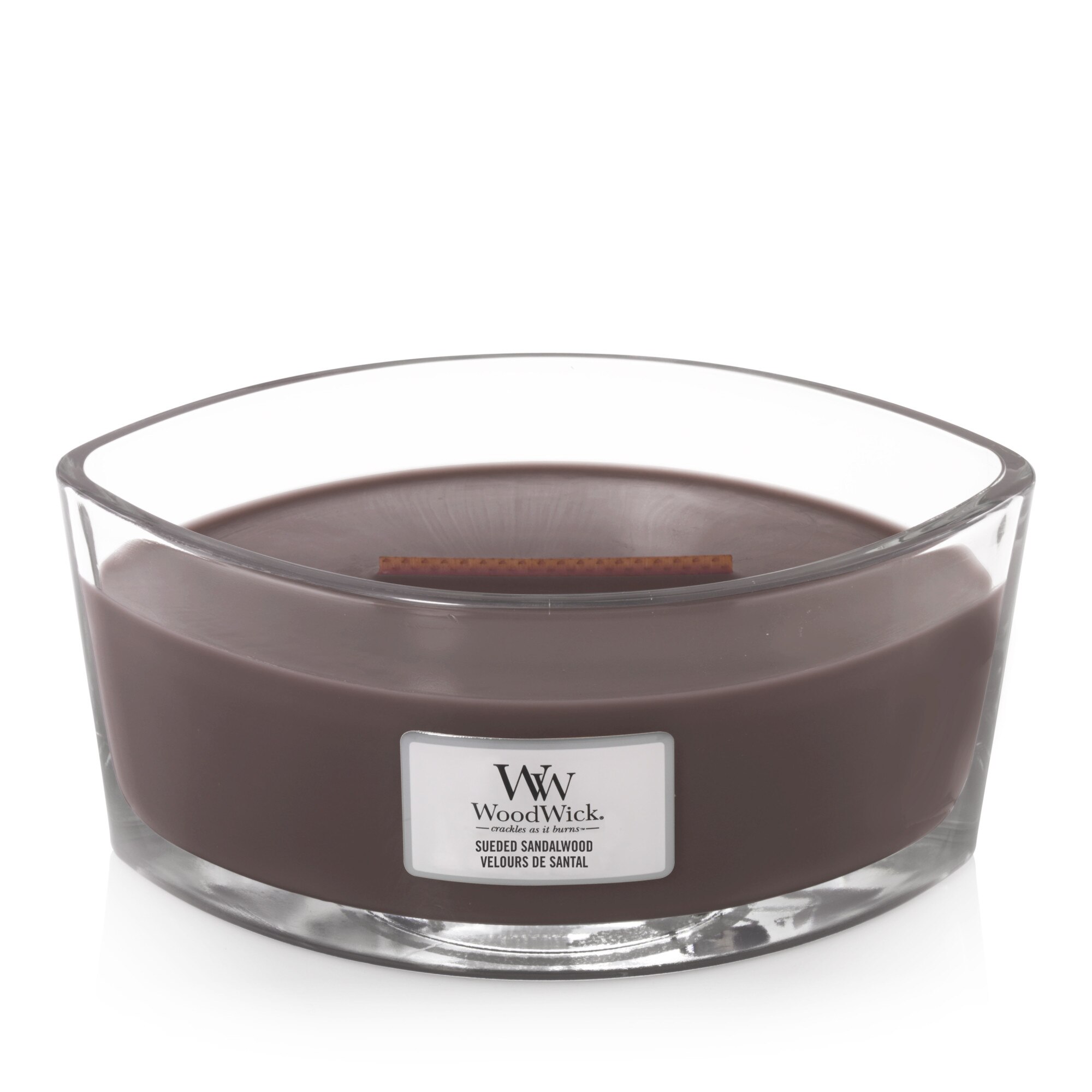 Lumanare Parfumata Ellipse Sueded Sandalwood, WoodWick®