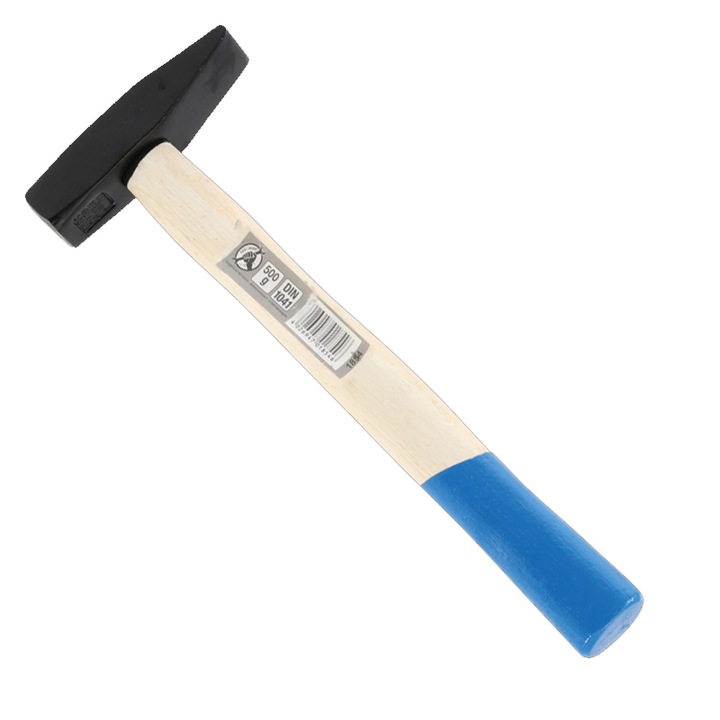 Ciocan pentru lacatuserie, cap forjat de 500 g, prevazut cu pana metalica si maner in forma ergonomica