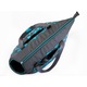 Geanta de transport, grafit si flori albastre, Hobbydog, 30x50x32 cm