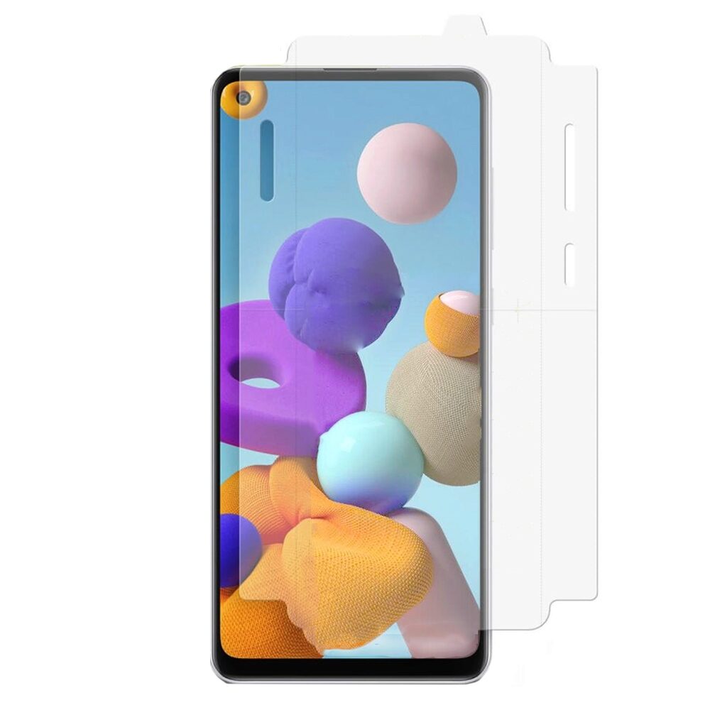 Set 2xFolii Policarbonat Ringke Dual Easy pentru Samsung Galaxy A21s, Transparenta