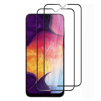 Set 2 folii protectie sticla securizata fullsize pentru Samsung Galaxy M21 SM-M215 / M30S SM-M307, negru Set 2 folii protectie sticla securizata fullsize pentru Samsung Galaxy M21 SM-M215 / M30S SM-M307, negru
