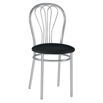 Scaun dining Venus, cadru cromat, piele ecologica, wenge Scaun dining Venus, cadru cromat, piele ecologica, wenge