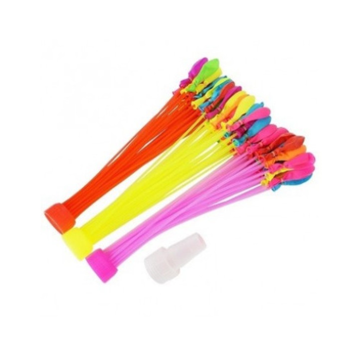 Set 111 baloane cu apa cu umplere rapida, autosigilare, multicolor