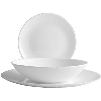 Serviciu de masa Bormioli Coconut, 18 piese, opal Serviciu de masa Bormioli Coconut, 18 piese, opal