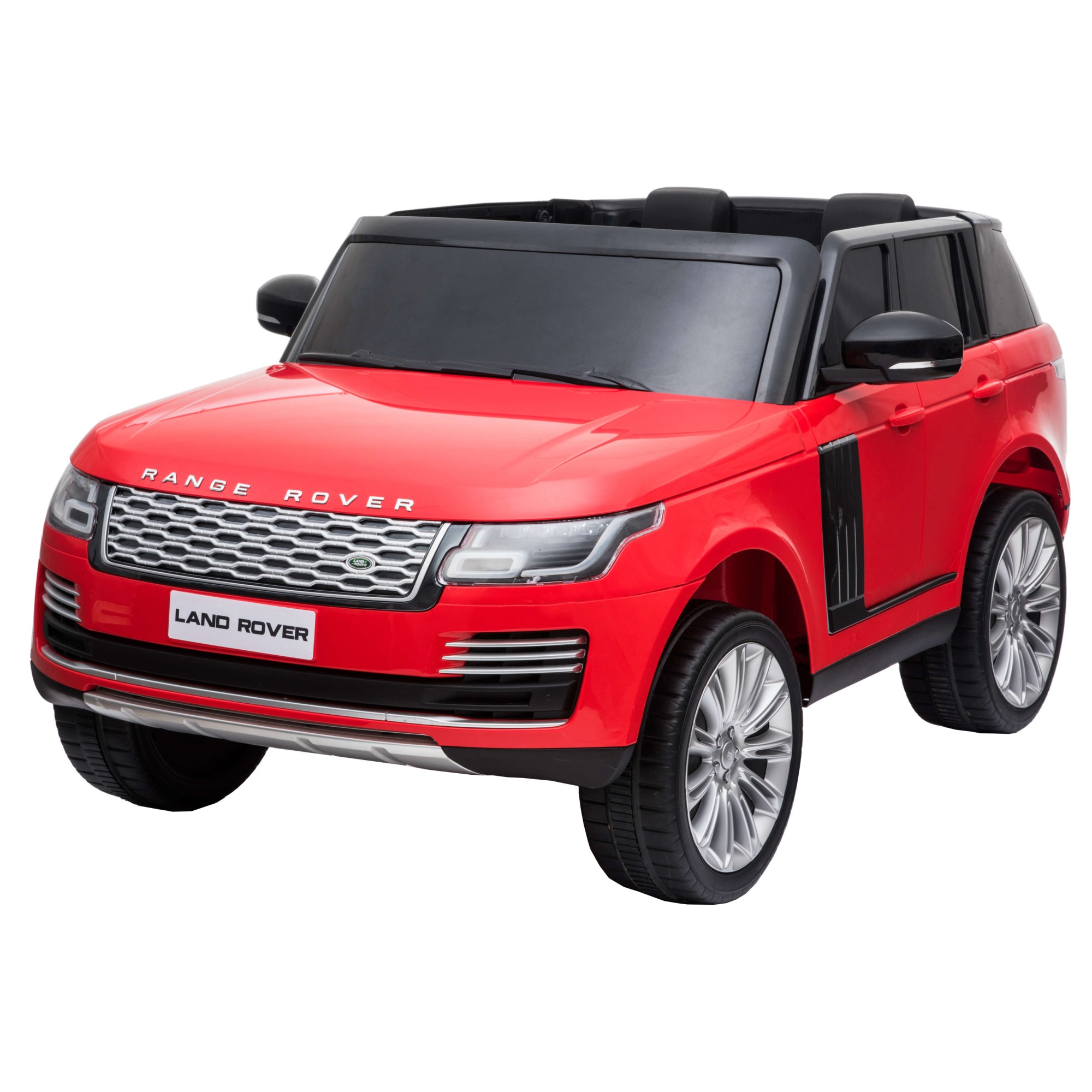 Masinuta electrica Premier Range Rover Vogue HSE, 12V, 2 locuri, roti cauciuc EVA, scaun piele ecologica, rosu