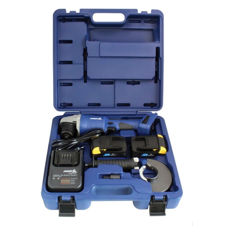 Polizor flex unghiular, ASTA, 3 in 1, cu acumulator, 125mm, 18v, 5.0ah