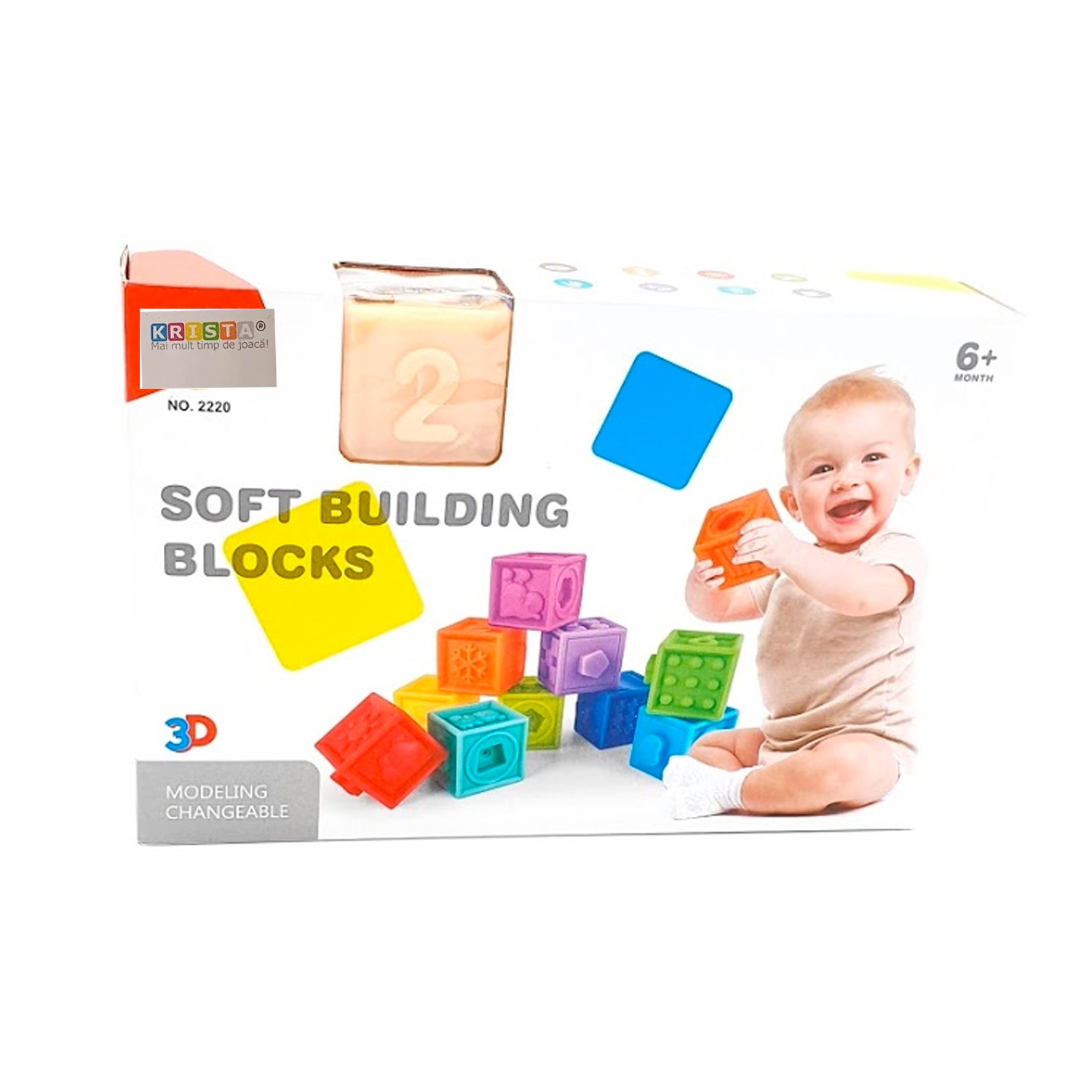 Set 10 Cuburi Siliconate Moi, pentru dentitie sau baita, pentru ...