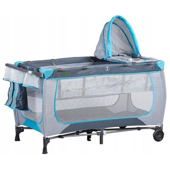 Patut iMK® pentru bebe, pliabil, cu plasa de tantari, roti cu blocare, buzunare laterale, sistem LockGuard, masuta de schimb, intrare laterala, 77 x 126 x 66 cm Patut iMK® pentru bebe, pliabil, cu plasa de tantari, roti cu blocare, buzunare laterale, sistem LockGuard, masuta de schimb, intrare laterala, 77 x 126 x 66 cm