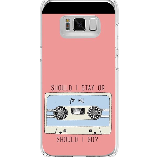 Husa din Silicon, Should I Stay or Should I Go pentru Samsung Galaxy S8, Multicolor