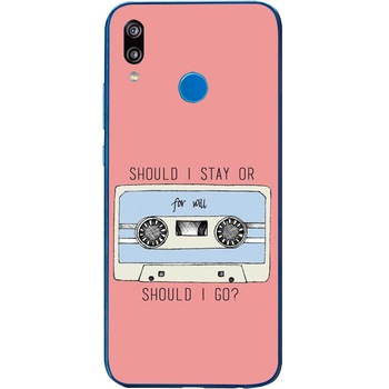 Husa din Silicon, Should I Stay or Should I Go pentru Huawei P Smart Z, Multicolor Husa din Silicon, Should I Stay or Should I Go pentru Huawei P Smart Z, Multicolor