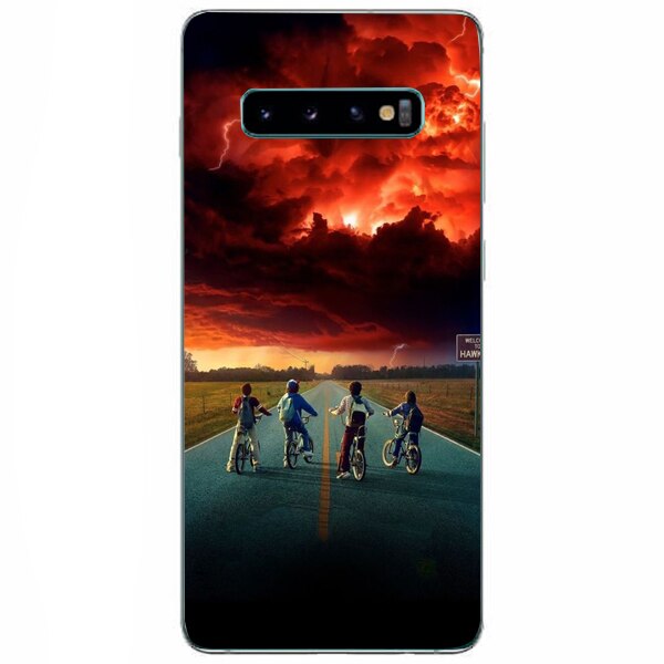 Husa din Silicon, Stranger Team pentru Samsung Galaxy S10, Multicolor