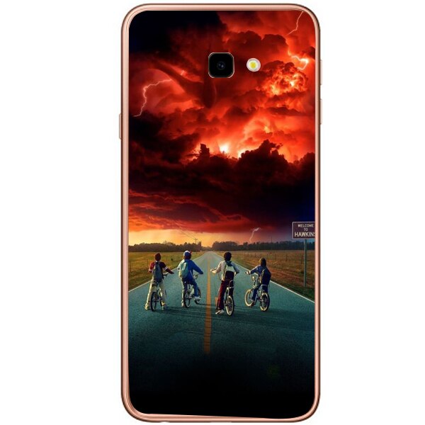 Husa din Silicon, Stranger Team pentru Samsung Galaxy J4 Plus, Multicolor