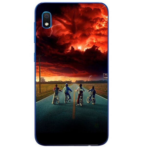 Husa din Silicon, Stranger Team pentru Samsung Galaxy A10, Multicolor