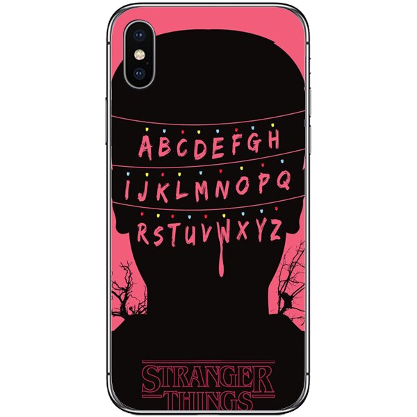 Husa din Silicon, ABCD Pink pentru iPhone XS MAX, Multicolor