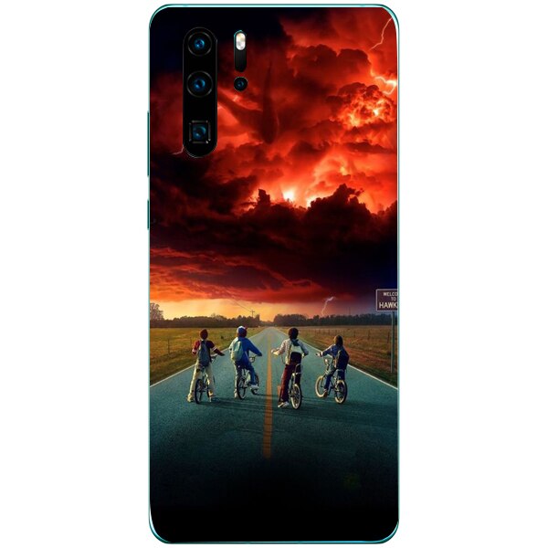 Husa din Silicon, Stranger Team pentru Huawei P30 PRO, Multicolor