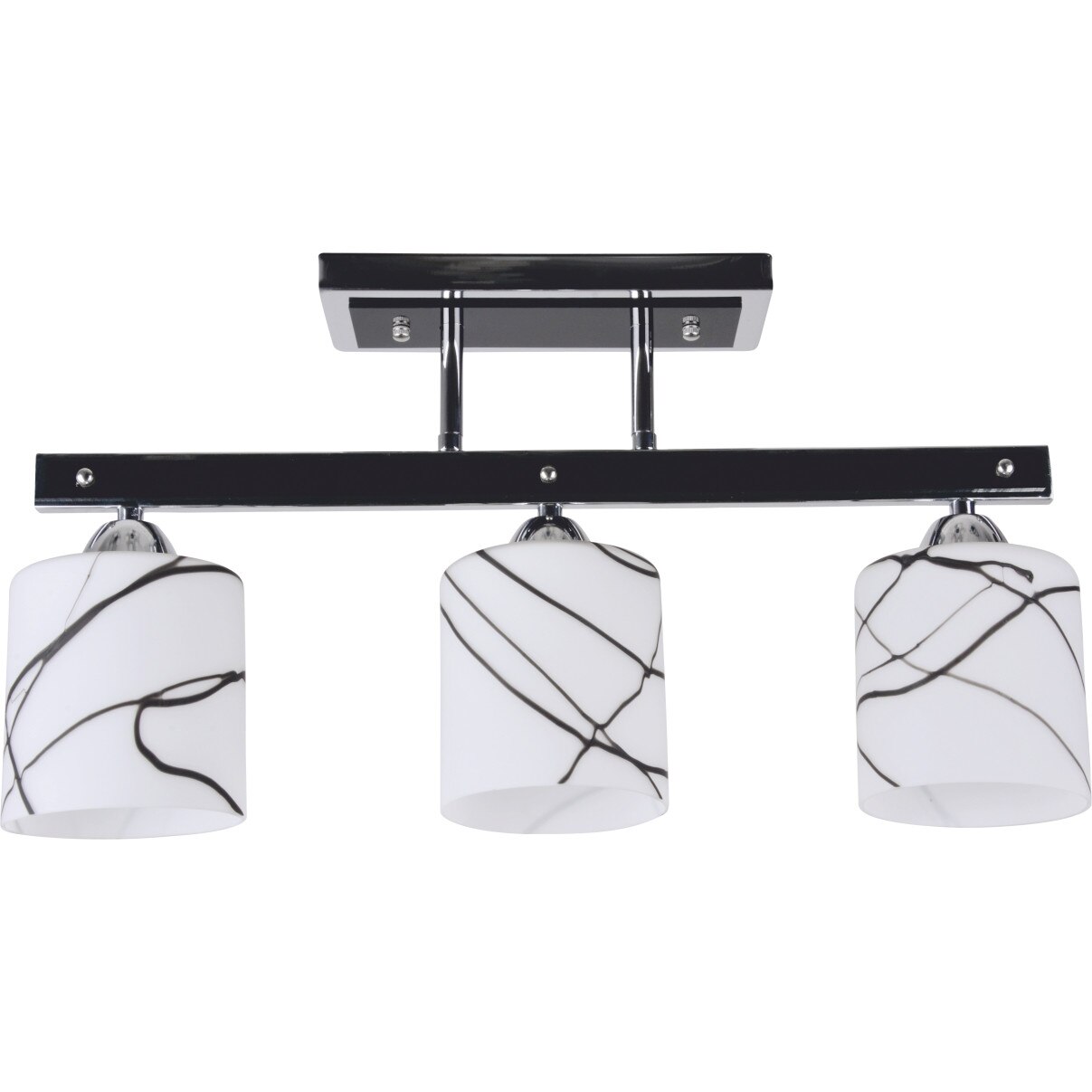 Lustra Klausen Vines 3, Alb/Negru, LY-3075, E27, 3x11 W