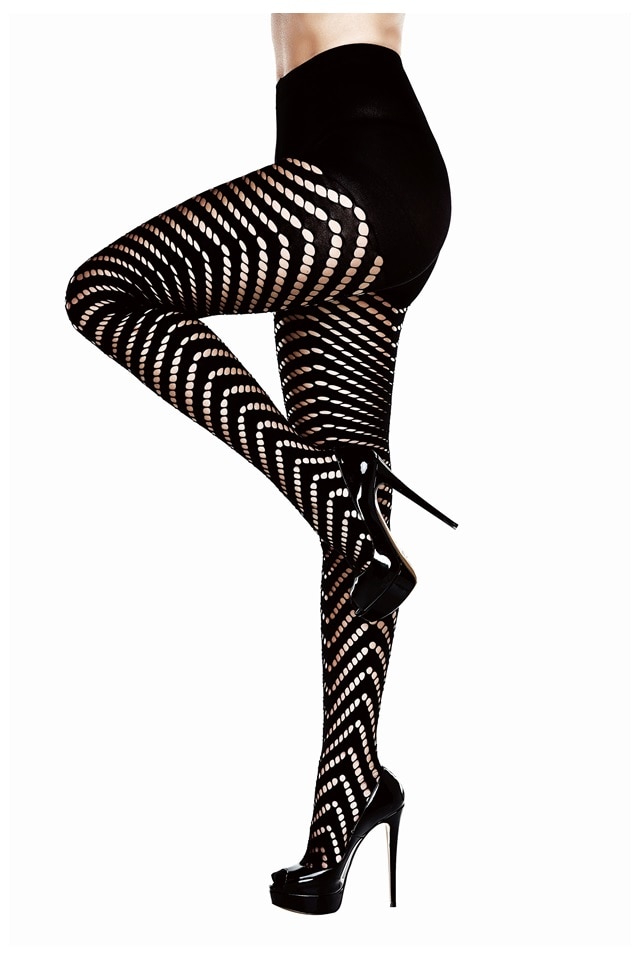 Ciorapi, Baci, Geometric Jacquard Pantyhose
