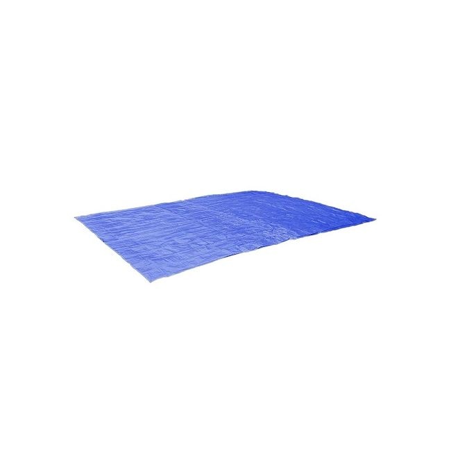 Covor de protectie universal pentru piscina, din PVC, dimensiune 3.96x3.96m, albastru
