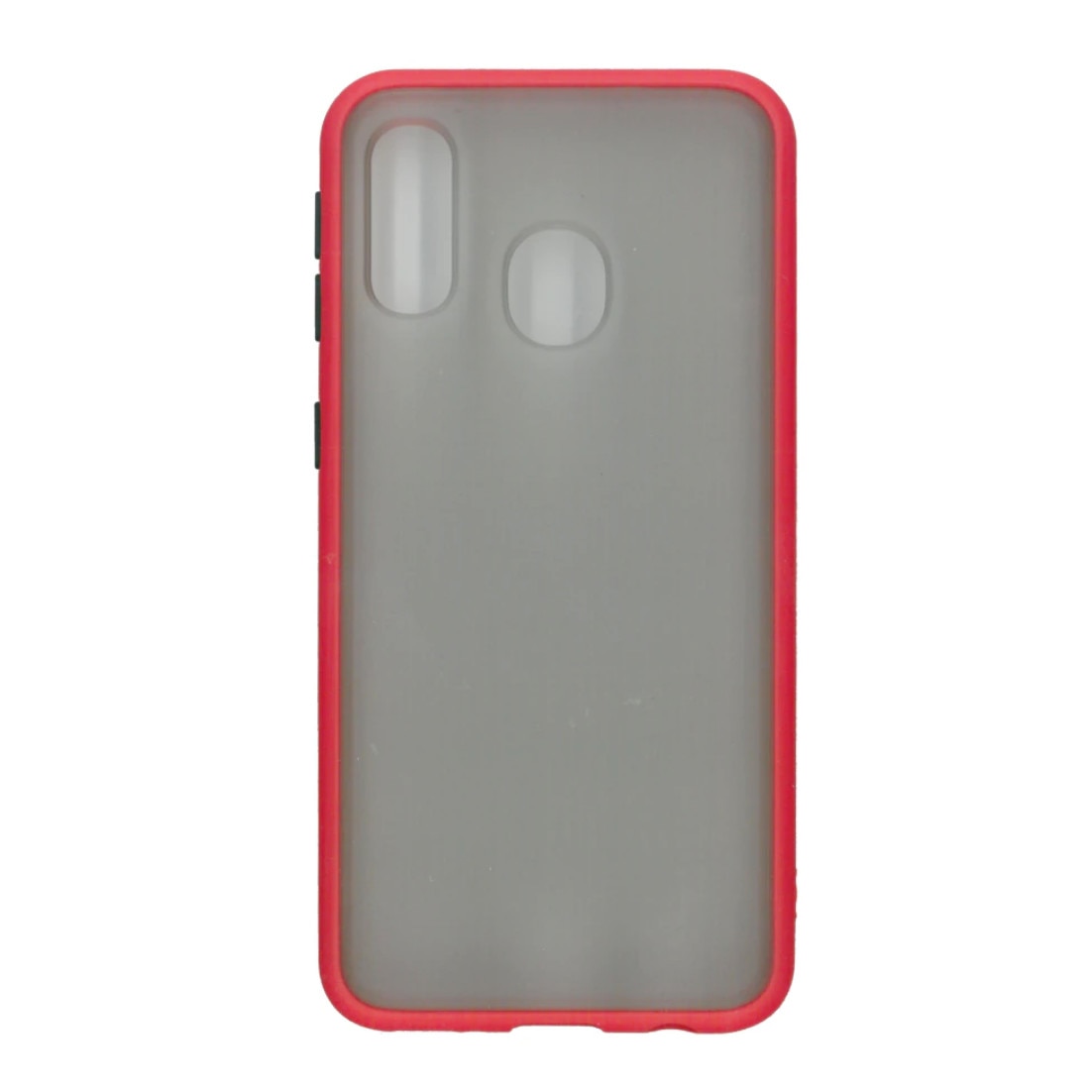Husa mata cu bumper din silicon pentru Galaxy A20/ A30 Red
