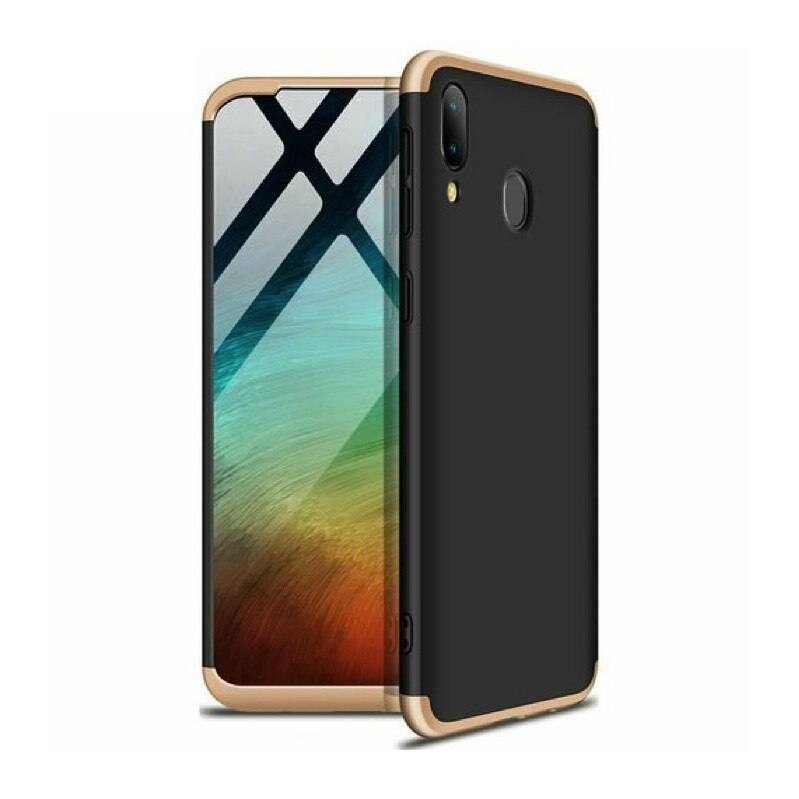 Husa Shield 360 GKK pentru Samsung Galaxy A40 Black/Gold
