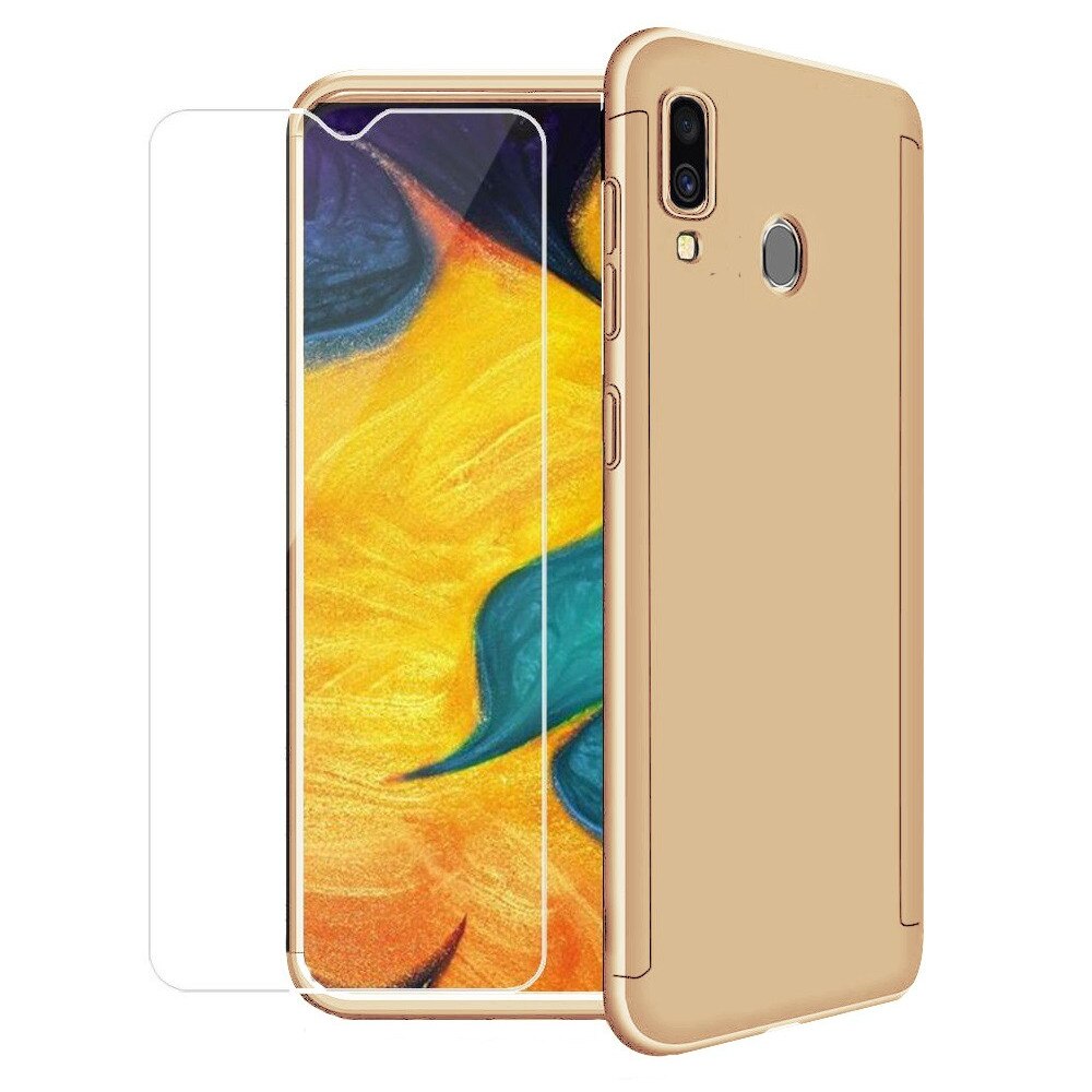 Husa 360 pentru Galaxy A20/ A30 Gold