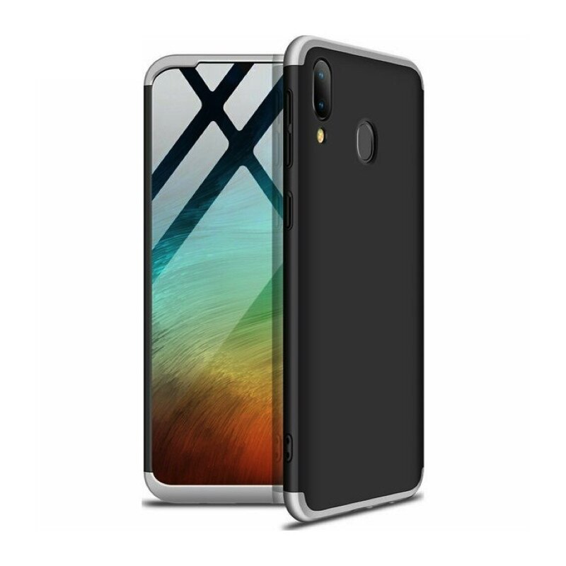 Husa Shield 360 GKK pentru Samsung Galaxy A20/A30 Black/Silver
