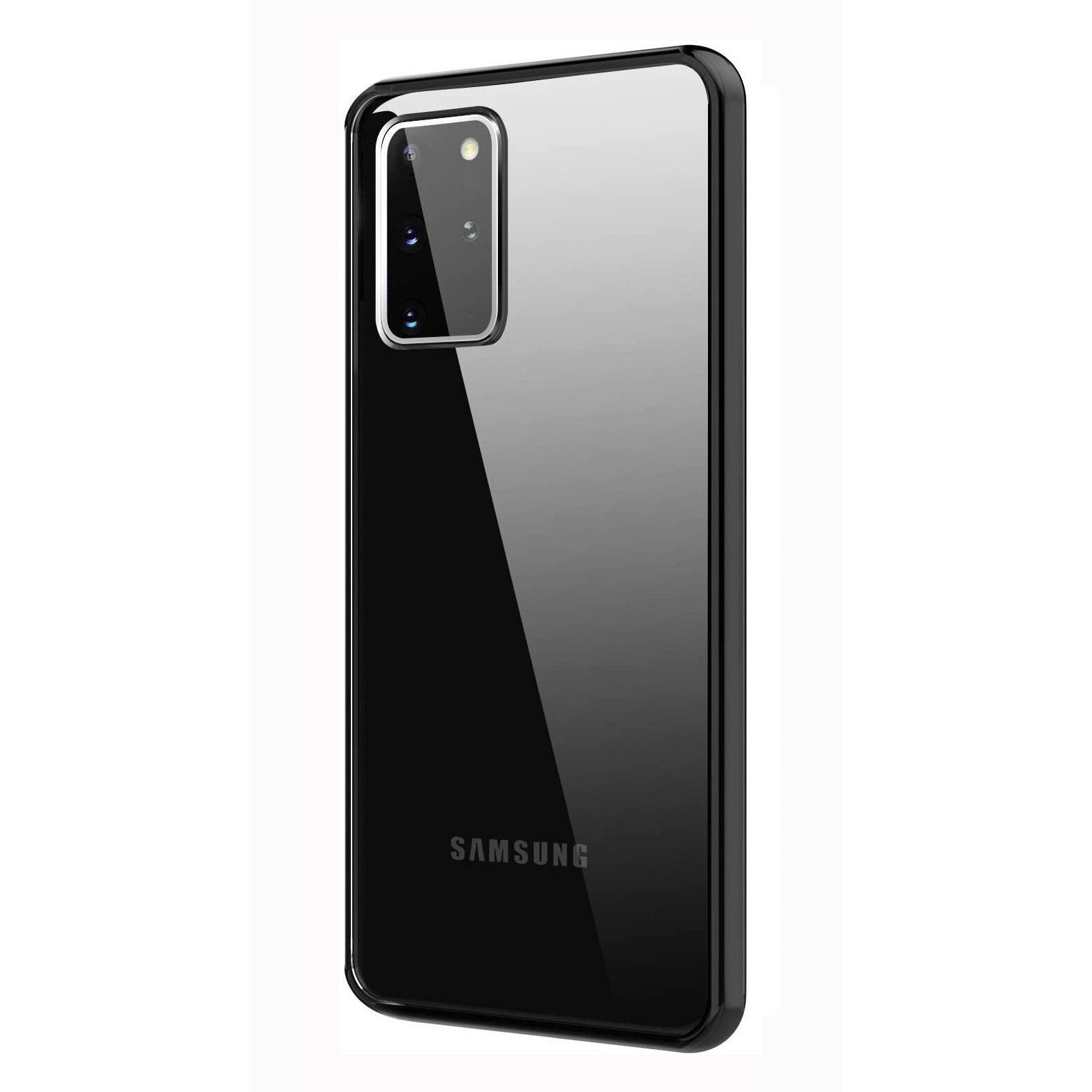 Husa Samsung Galaxy S20, Hybrid Antisoc, carcasa spate PC cu cadru, Negru