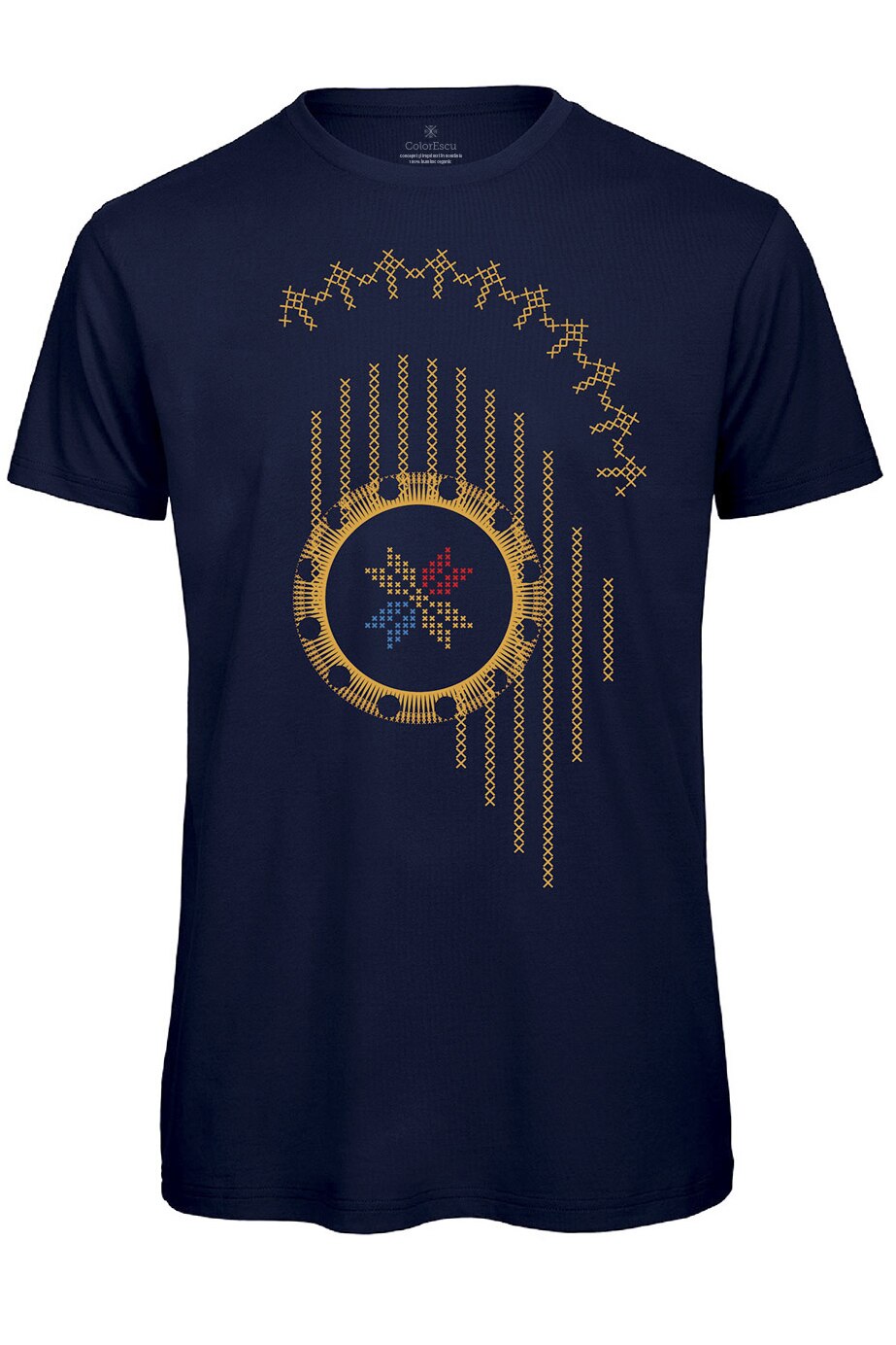 Tricou Simbol Romania, bleumarin, barbat, ColorEscu