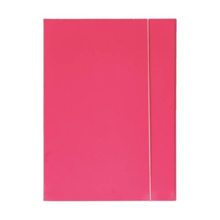 Гумена папка OPTIMA A/4 fluo pink 600гр