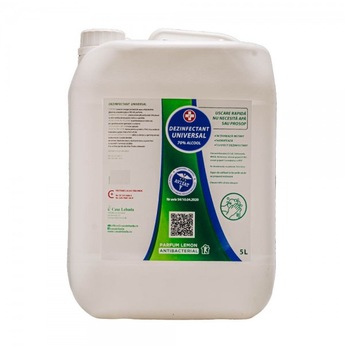 Dezinfectant universal antibacterian 70% alcool avizat 5L Dezinfectant universal antibacterian 70% alcool avizat 5L