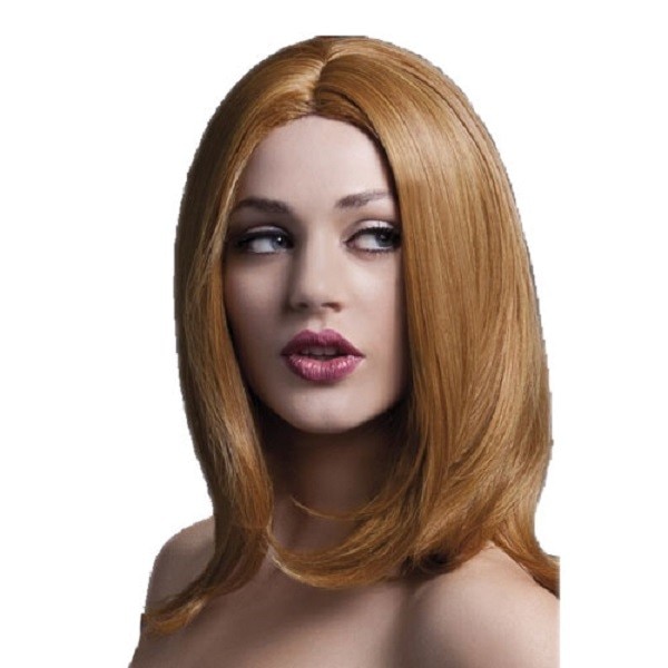 Peruca blond inchis de lux Sophia