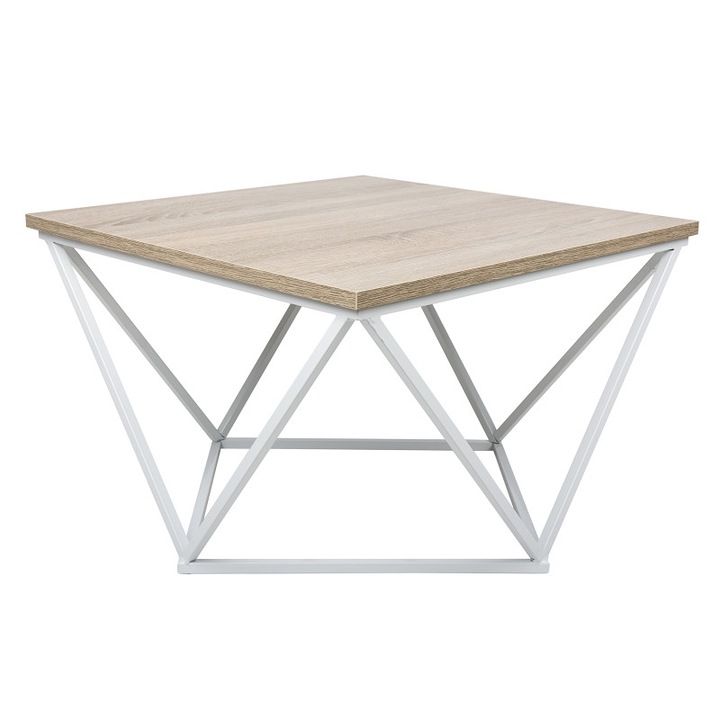 Холна маса Loft 10-1568-60-WDO-MDF Извита 60 см, тъмен дъб
