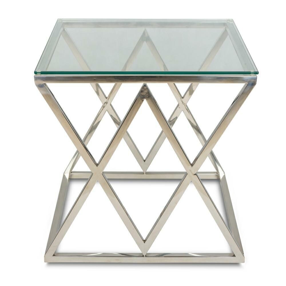 Masuta cafea Loft 55 cm argint inox