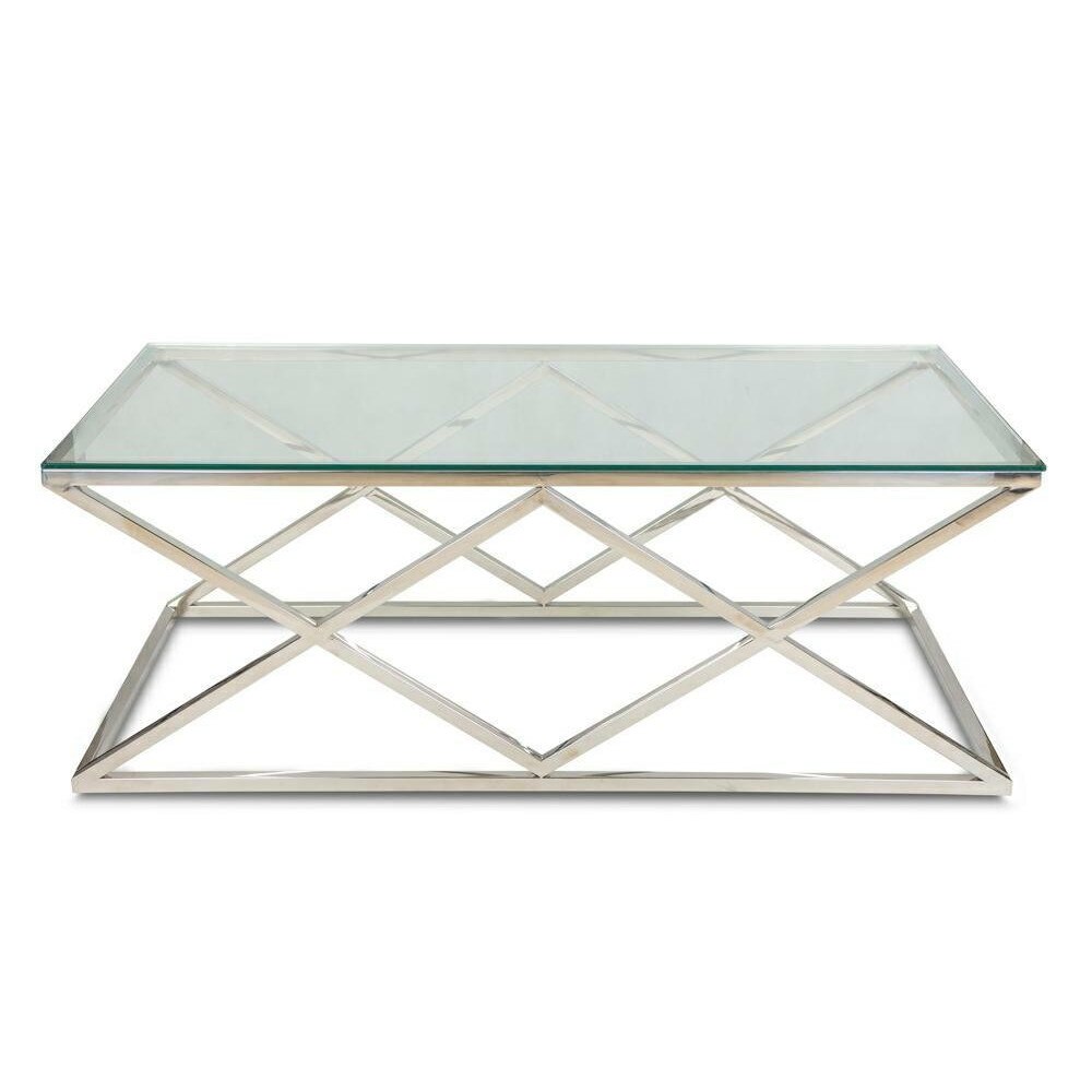 Masuta cafea Loft 120 cm inox argint