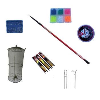 Set complet de pescuit cu varga telescopica Diamant alb Tele Rod de 5 m, juvelnic cu 3 cercuri, suport, cutie varnis silicon colorat,3 linii, cutie ace, cutie plumbi Set complet de pescuit cu varga telescopica Diamant alb Tele Rod de 5 m, juvelnic cu 3 cercuri, suport, cutie varnis silicon colorat,3 linii, cutie ace, cutie plumbi