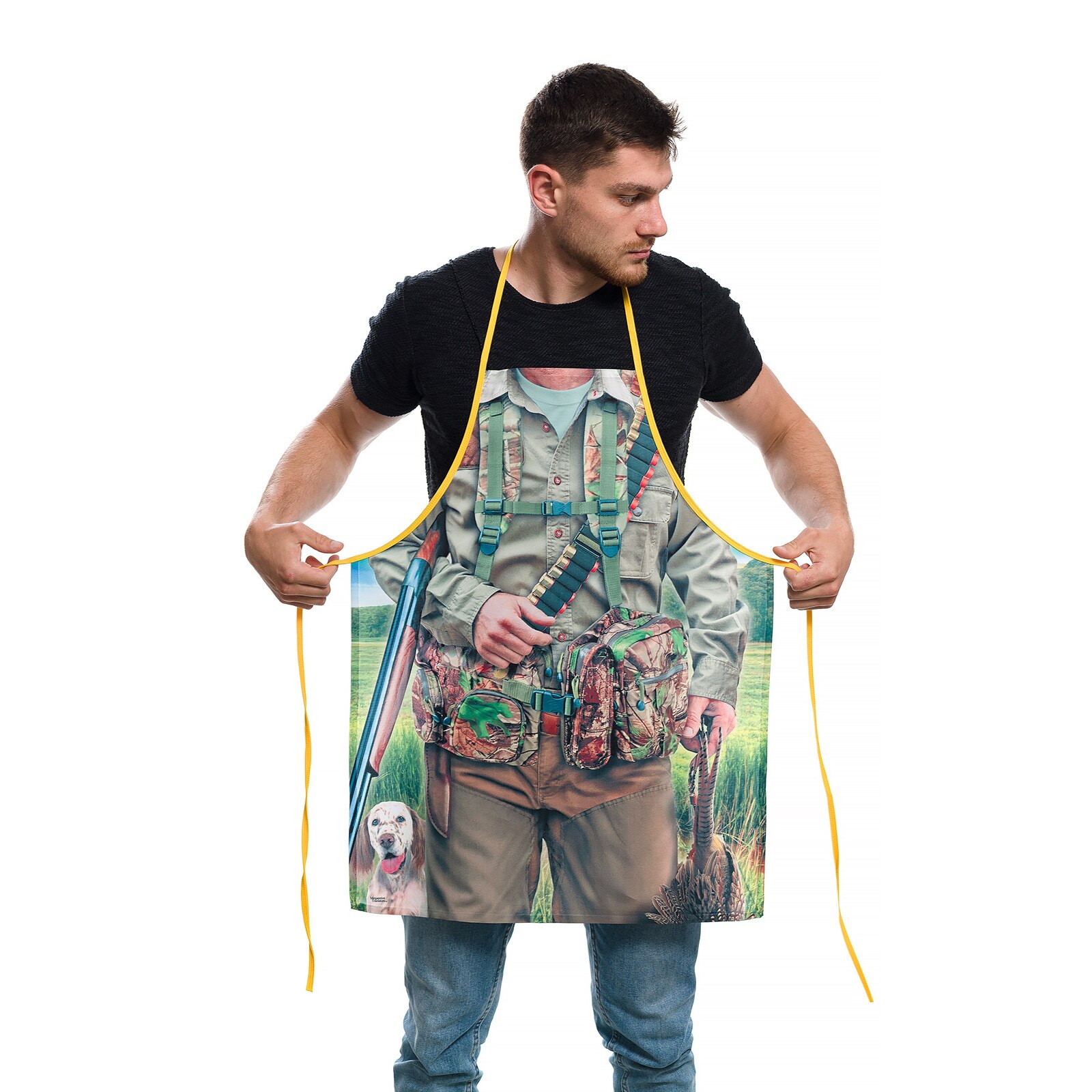 Sort bucatarie amuzant Printex, HUNTER, Multicolor, Marimea universala