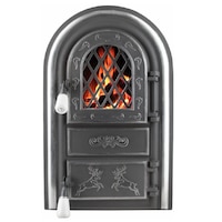 usa din fonta pentru semineu cu geam cerbi ornamente argintii 555x345mm honest imagen 10_0_
0
