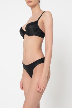 ESPRIT Bodywear, Sutien cu insertii stralucitoare, Negru, 70A ESPRIT Bodywear, Sutien cu insertii stralucitoare, Negru, 70A