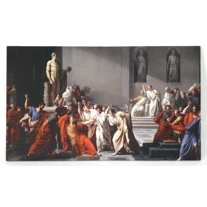 Tablou pe panza - Asasinarea lui Cezar, dimensiune 70 x 120 cm