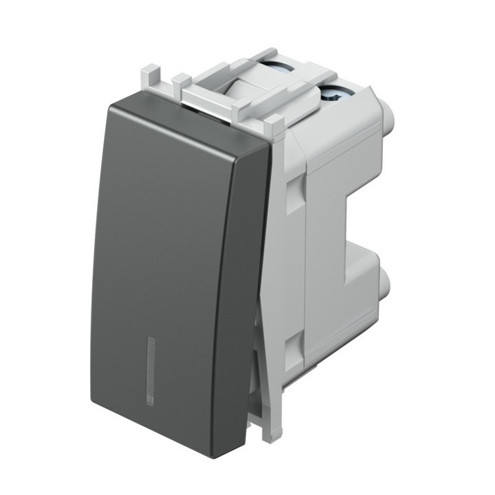 Modul Intrerupator simplu LED antracit