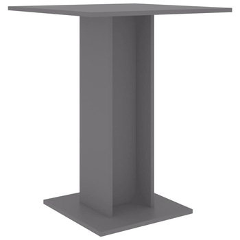 Masa bistro pentru 2 persoane vidaXL, PAL, 60 x 60 x 75 cm, Gri Masa bistro pentru 2 persoane vidaXL, PAL, 60 x 60 x 75 cm, Gri