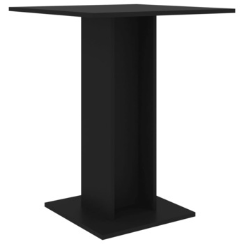 Masa bistro pentru 2 persoane vidaXL, PAL, 60 x 60 x 75 cm, Negru Masa bistro pentru 2 persoane vidaXL, PAL, 60 x 60 x 75 cm, Negru